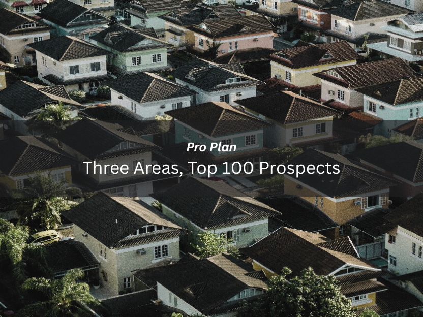 Pro Plan - Three Areas, Top 100 Prospects/Month